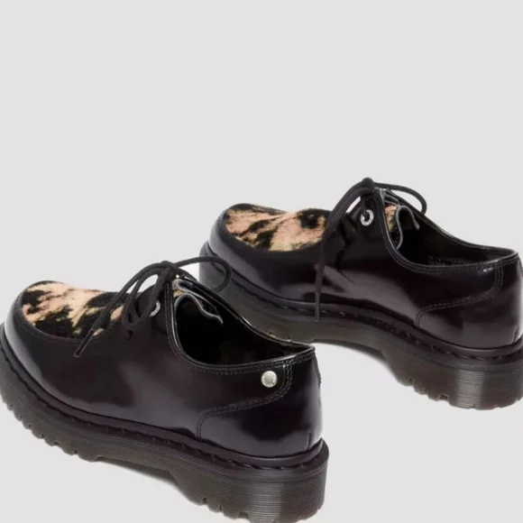Dr. Martens Zeffir 3-eye Hair-On Leather Bex Classic Shoes Black